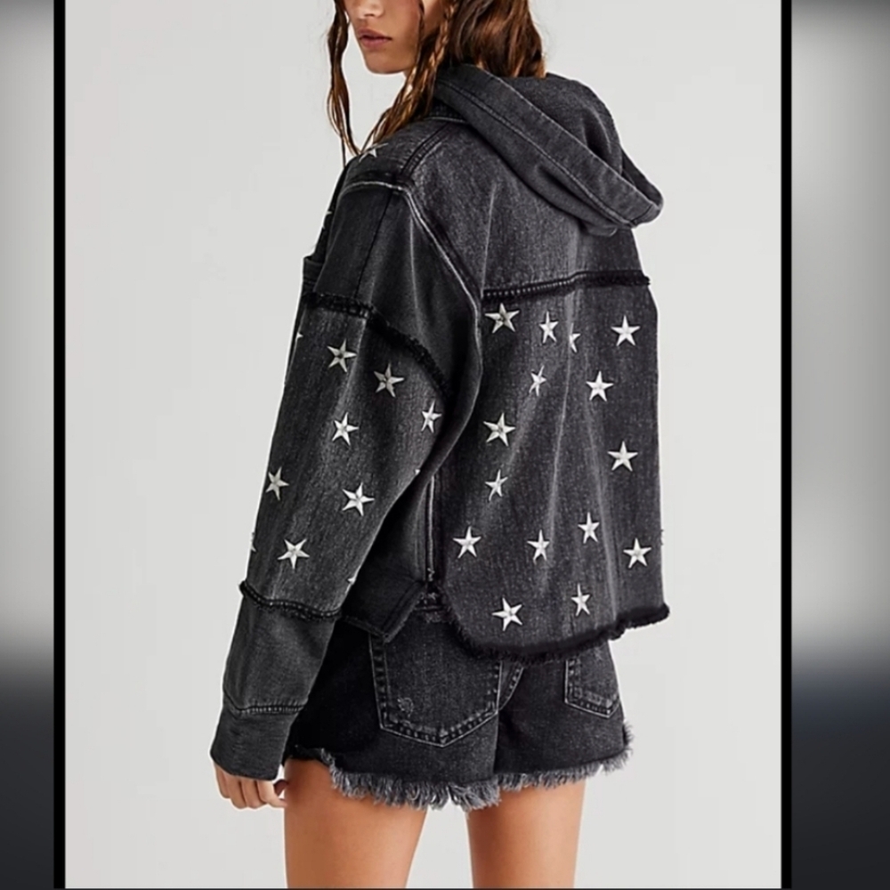 R2 Black Textured Jacket